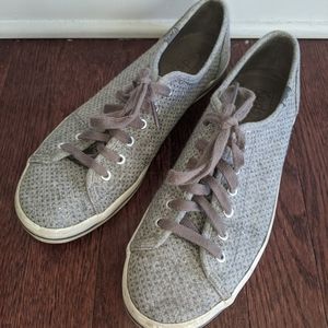 Keds gray sneakers with silver dots